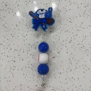 DODGER Retractable Badge Reel Accessory with blueBeads